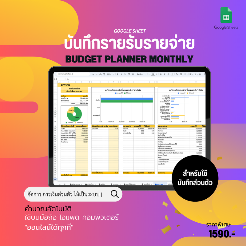 ส่วนบุคคล + Budget Planner
